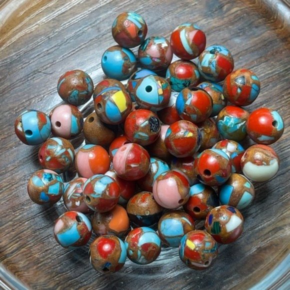 8mm Imperial Jasper Stretch Bead Bracelet - Picture 5 of 5